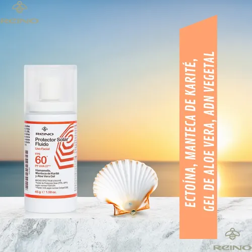 Protector Solar Spf 60 Facial Corporal Fluido Antiage Blanco