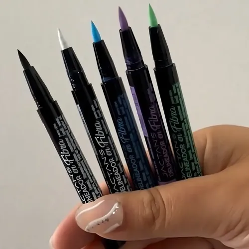 Delineador De Ojos En Fibra Larga Duración De Colores (690) Color Violeta