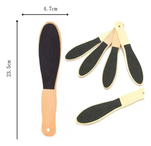 2 Piezaslimas Para Pies Doble Cara De Madera Pedicura Z //
