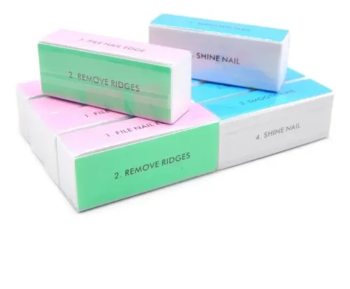 Lima Pulidor Bloque Para Uñas Manicura Nails X2