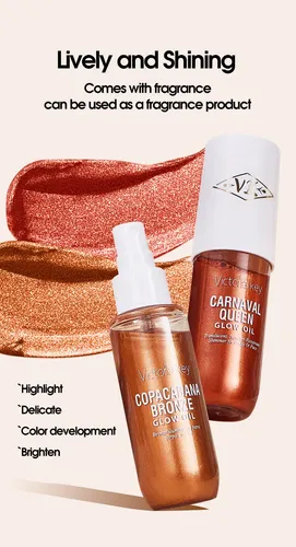 Aceite Corporal Iluminador Glitter Spray 3 Colores 40ml