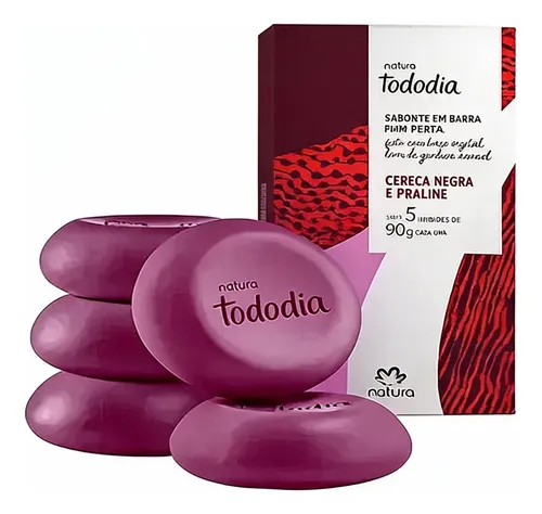 Jabón En Barra Natura Tododia Cereza Negra Y Praline