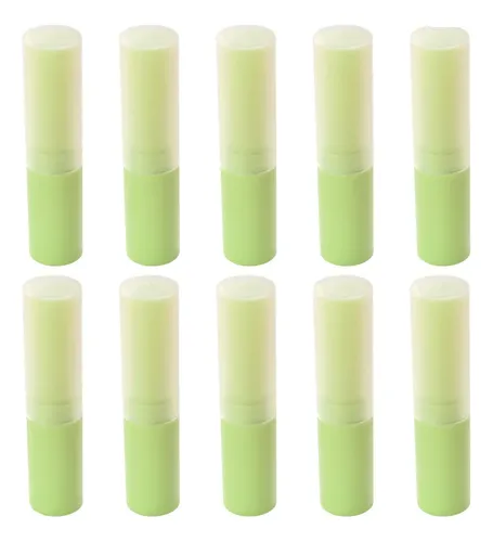 Tubos De Bálsamo Labial De Plástico Vacíos Para Mujer, 10 Un