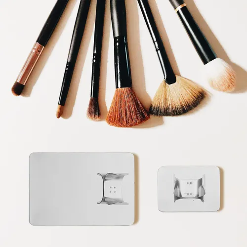 4 Piezas Plato Mezclador De Acero Inoxidable Para Maquillaje