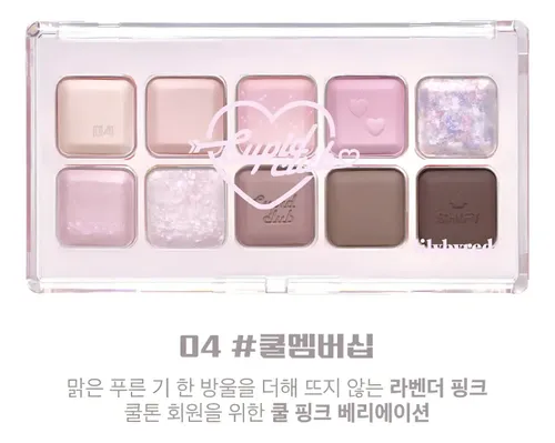 Paleta de Sombras Lily by Red Cupid Club Mood Keyboard, 10 Tonos Brillos y Mates