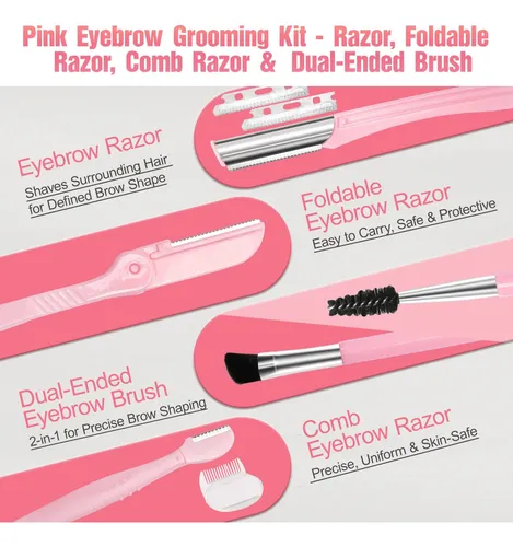 Kit De Pinzas Para Cejas Nxppyy 17 En 1 Para Mujer Con Tijer