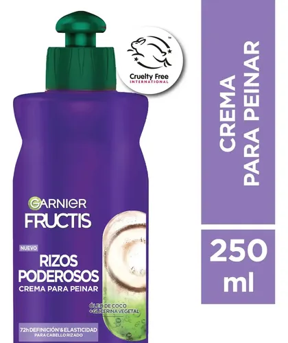 Crema para Peinar Fructis Rizos Poderosos 250ml