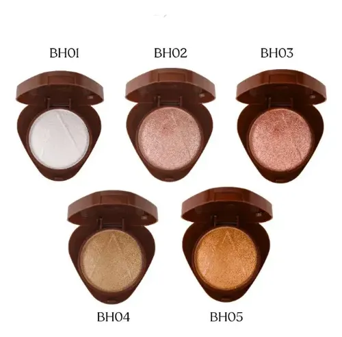 Iluminador Compacto Baked Glass Highlighter Ruby Rose Tono del maquillaje