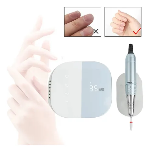 Lima Uñas Eléctrica Herramienta Manicura Y Pedicura Azul