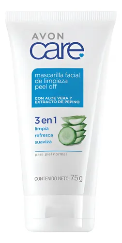 Avon Care Mascarilla De Limpieza Facial Peel Off Pepino Aloe