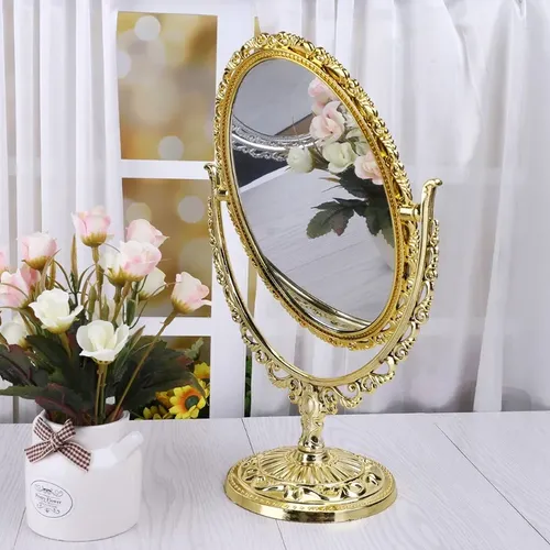 Espejo De Maquillaje De 2 Lados Para Mesa, Espejo Cosmético
