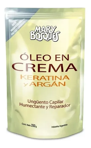 Mary Bosques Oleo En Crema Keratina Y Argan Doypack X 250g