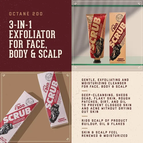 Exfoliante 18.21 Man Made Octane 200 Para Rostro, Cuerpo Y C