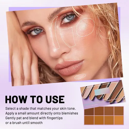 Corrector En Paleta 8 Tonos Douniu Mediano
