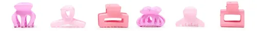 Set De Mini Broches De Pelo Xl Extra Large Bego Rosa Rosa
