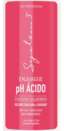 Acondicionador Reconstruccion Ph Acido 375ml System3