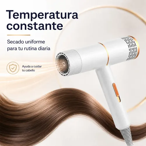 Secadora De Cabello Profesional Frío Y Caliente Con Boquilla