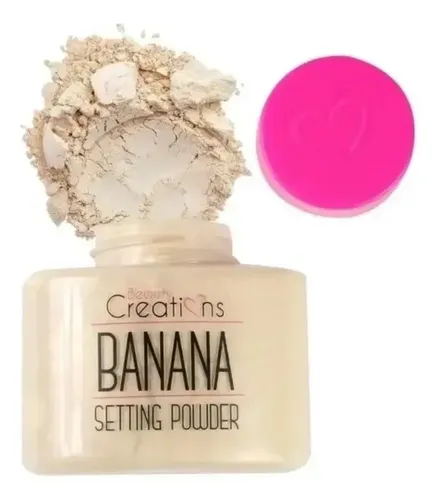 Polvo Fijador Banana Setting Powder de Beauty Creations, para un Acabado Mate en Todo Tipo de Piel