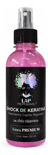 Shock De Keratina Lap Profesional 250ml Hidratación y Nutrición Capilar Antifrizz
