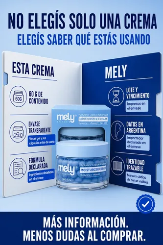 Crema Facial Mely Capsule Advanced Hidratante Reparadora 60g