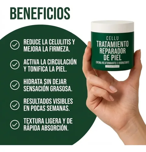 Crema Masajes Anti Celulitis Reafirma X 210ml Centella Cellu