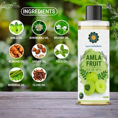 Aceite De Amla Ayurvedashree Para Crecimiento Capilar Con Bh