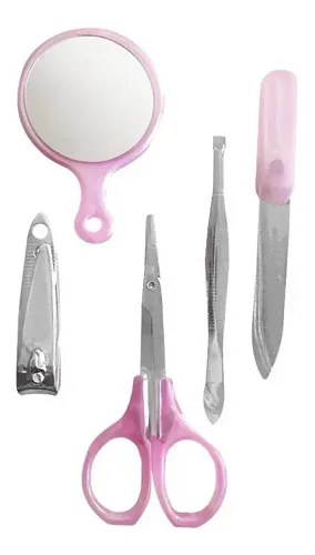 Set Manicura Iupi Shops Kit 5 Piezas Corta Uñas Alicate Lima Pinza