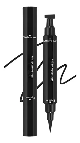 Eyeliner Con Sello Doble Cara Onarisae Negro Larga Duración