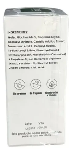 Sérum Iluminador Centella Asiática Zine 30ml Niacinamida Facial