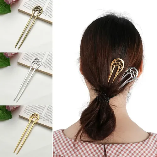 Pinza De Cabello Metálica En Forma De U Para Peinados
