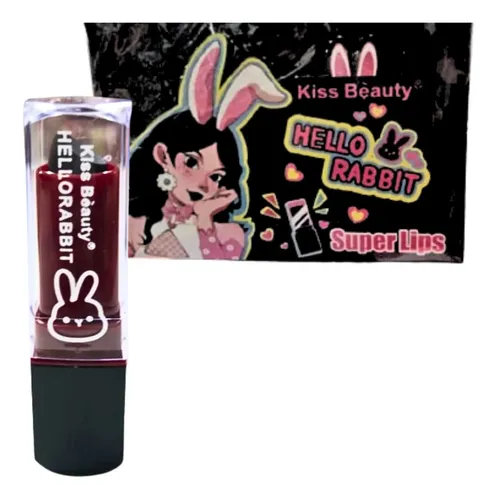 Labial Negro Intenso Barra Mate
