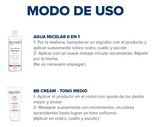 Kit Dermaglós Agua Micelar + Bb Tono Medio