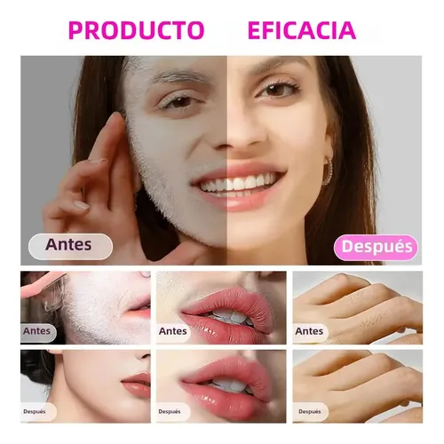 Kit De Aerosol Revelador De Vello Facial Con 4 Cuchillos Ela