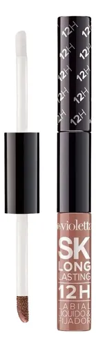 Labial Líquido Violetta 12H Silk Kiss Matte Color Nude Épico Fijador