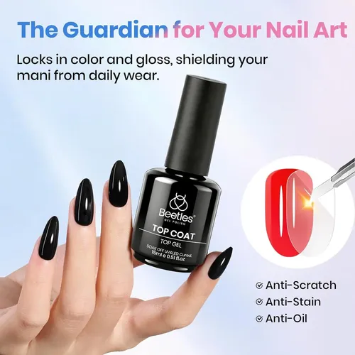 Set Gel Base Y Top Coat Beetles 15 Ml
