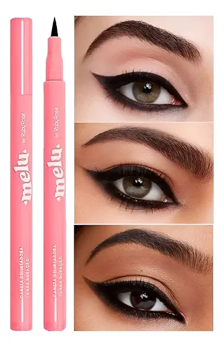 Lápiz Delineador De Ojos Negro Melu Ruby Rose Larga Duración Acabado Mate
