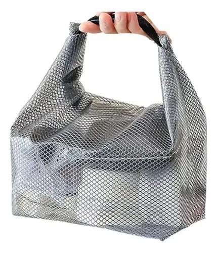 Bolsa De Maquillaje De Malla For Mujer, Impermeable, De Pvc