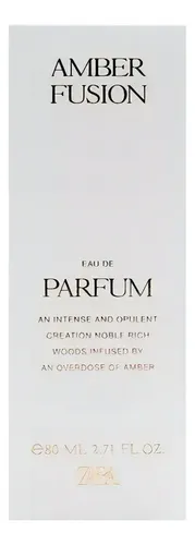 Perfume Mujer Zara Amber Fusion EDP 80ml Floral Oriental