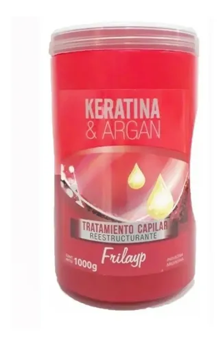 Tratamiento De Keratina Y Argan Frilayp Baño Capilar 1 Kilo