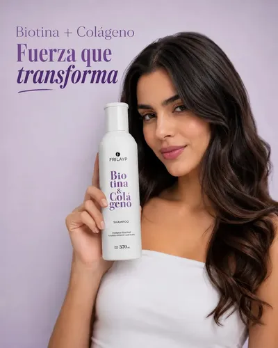 Frilayp Biotina Y Colageno Shampoo X 370 Ml Fortalece