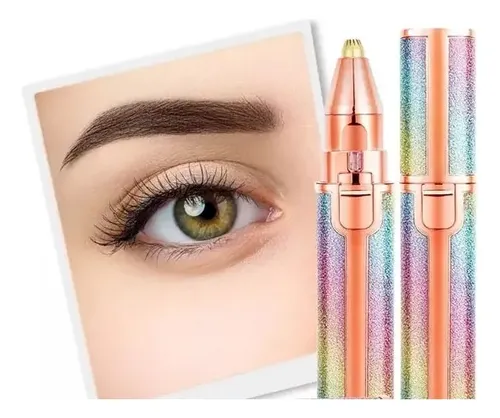 Depiladora Eléctrica 2 En 1 Para Cejas, Nariz Y Axilas, Usb Color Rosa
