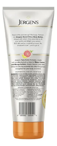 Jergens Manteca Corporal Sweet Citrus x 207ml