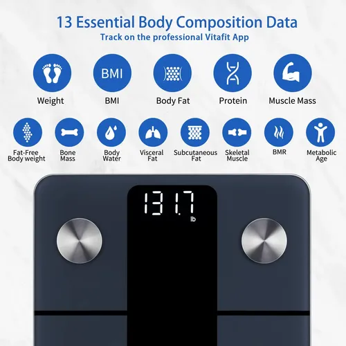 Vitafit Balanza Vt701 Digital 400lb Composición Corporal