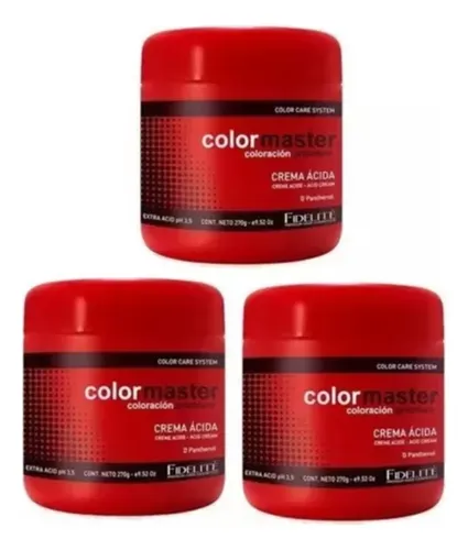 Fidelite Color Master – Crema Extra Acida X3unid X270g