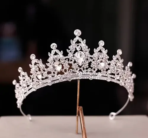 Corona Tiara Strass Clear Modelo Fangorn