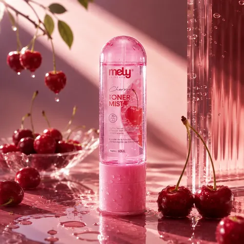 Tónico Facial Hidratante Cherry Toner Mist 80ml Linea Mely