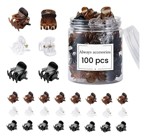 Pack X100 Broches Mini Para Pelo Cabello Mayorista