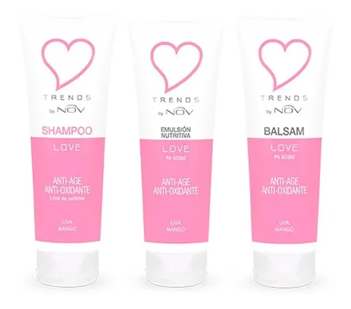 Shampoo Acondicionador Baño De Crema Nov Love X 250 Ml