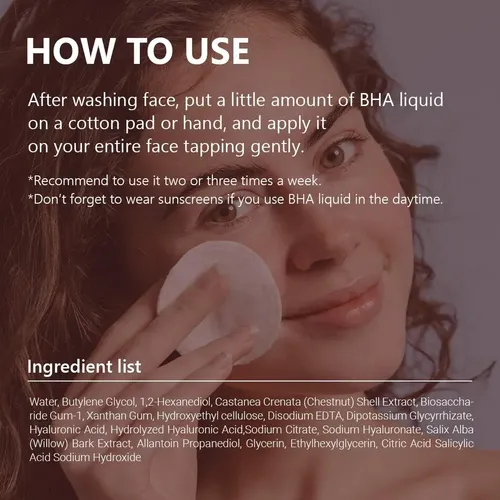 Isntree Chestnut Bha 2% Clear Liquid 100ml Todo Tipo De Piel Día/noche