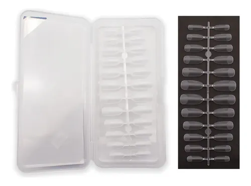 Tips Soft Gel Prelimadas X240 Tips Forma Semiovalada Mely